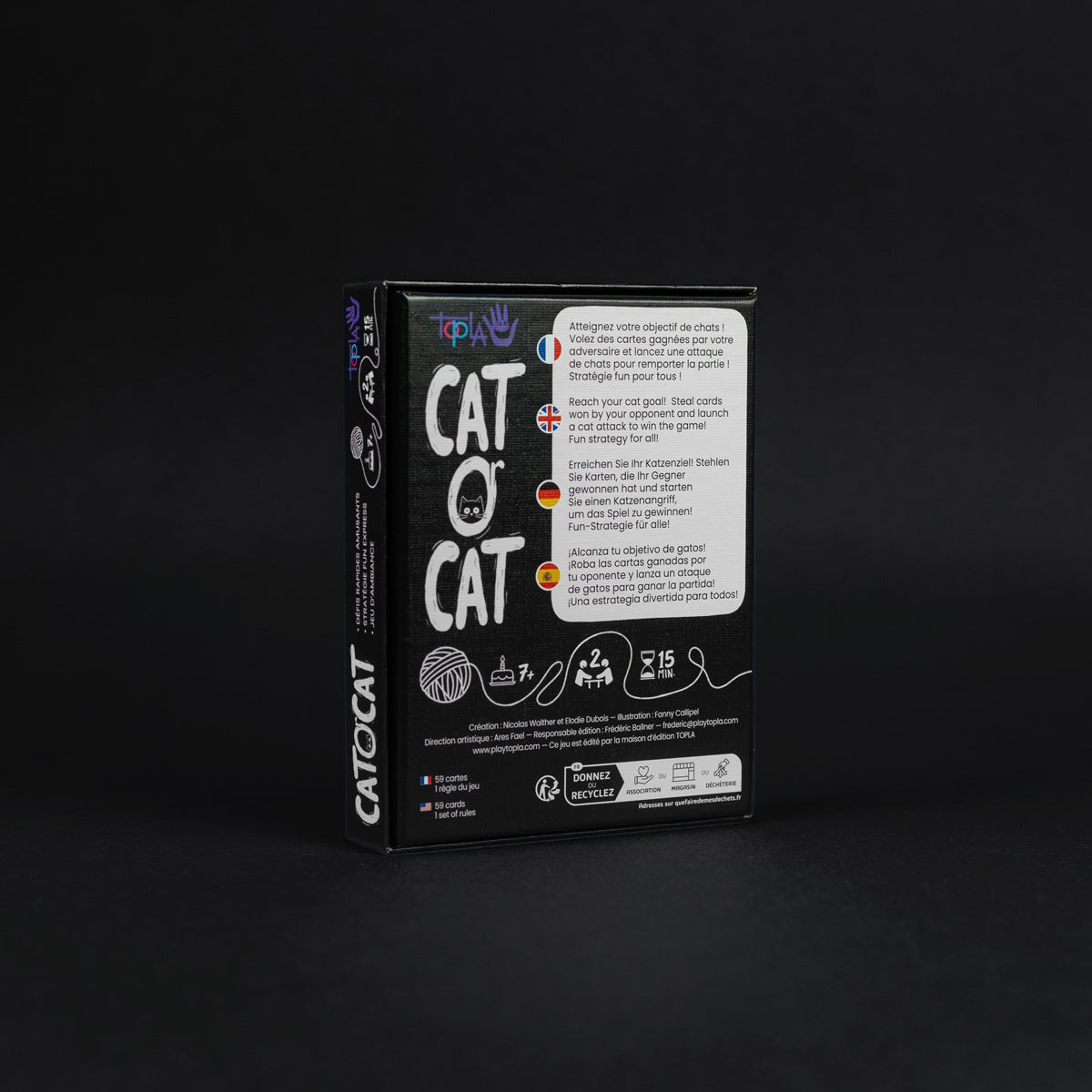 CATOrCAT - jeu de cartes tactique et fun pour 2 joueurs
