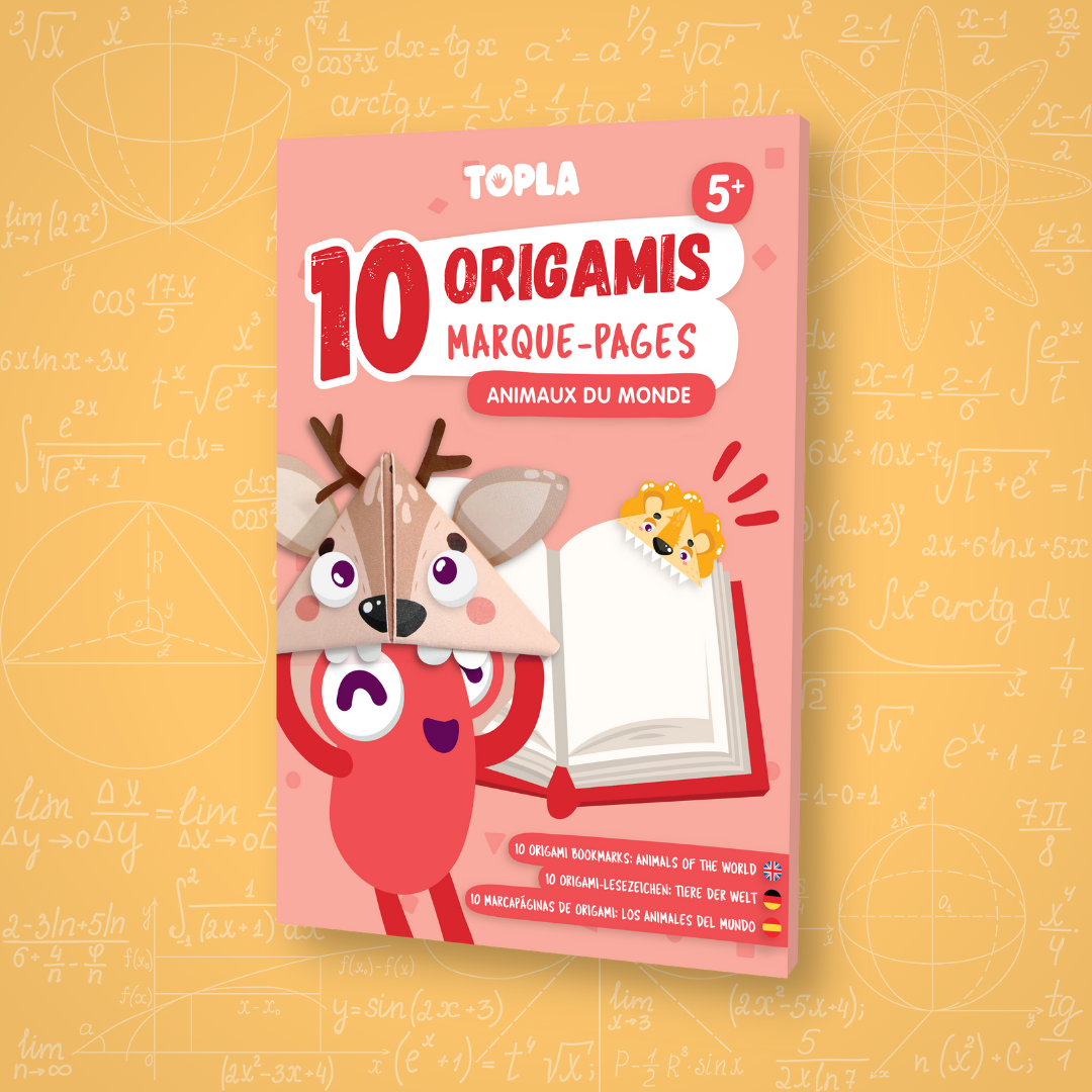 10 Origamis marque-pages Animaux du monde - Topla