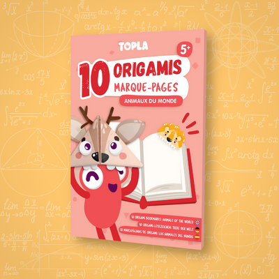 10 Origamis marque-pages Animaux du monde - Topla